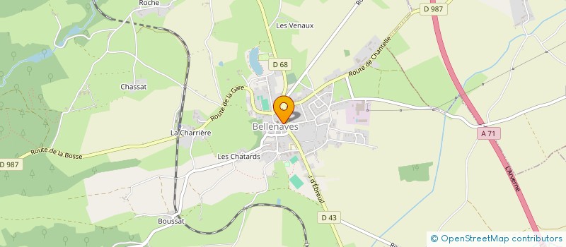 localisation de l'entreprise MADAME VALERIE BRECHMANN à BELLENAVES