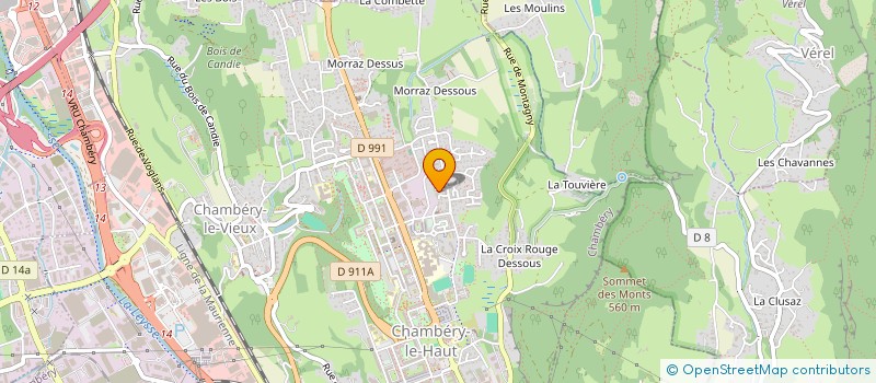 localisation de l'entreprise MADAME VALERIE BREDY  CHAMBERY