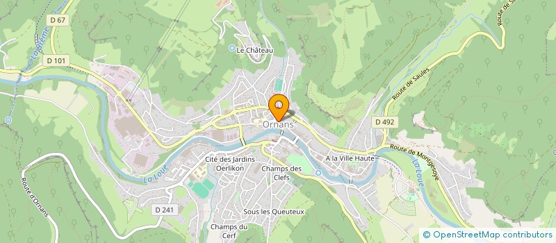 localisation de l'entreprise MADAME VALERIE BRETIGNE à ORNANS