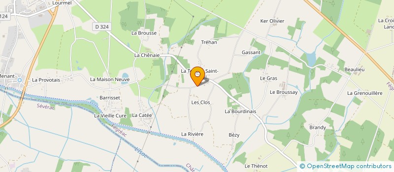 localisation de l'entreprise MADAME VALERIE BRIAND  FEGREAC