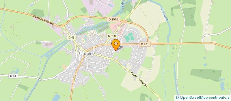 localisation de l'entreprise MADAME VALERIE BRIAU  SANCOINS