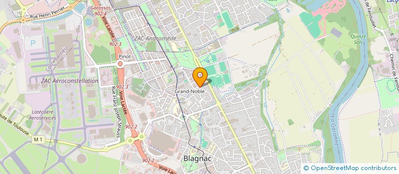 localisation de l'entreprise MADAME VALERIE BRILLAND  BLAGNAC