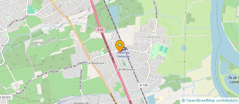 localisation de l'entreprise MADAME VALERIE BROUSTE  CADAUJAC