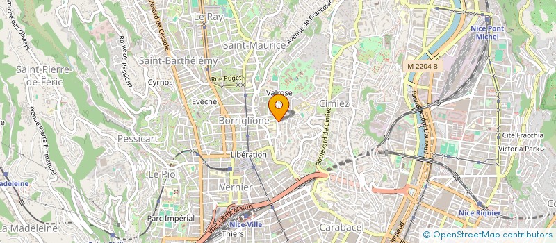 localisation de l'entreprise MADAME VALERIE BROWN à NICE