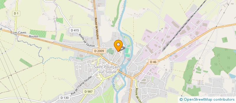 localisation de l'entreprise MADAME VALERIE BRUN à SAINT-POURCAIN-SUR-SIOULE