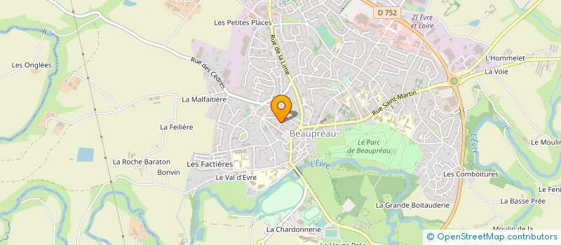 localisation de l'entreprise MADAME VALERIE BRUNET à BEAUPREAU-EN-MAUGES