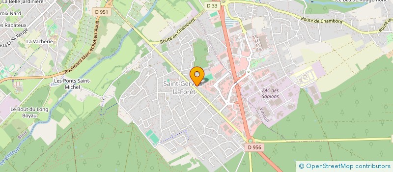 localisation de l'entreprise MADAME VALERIE BUFFET  SAINT-GERVAIS-LA-FORET