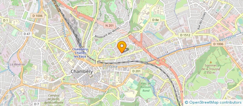 localisation de l'entreprise MADAME VALERIE BUISSON  CHAMBERY