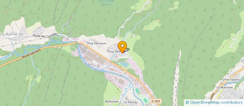 localisation de l'entreprise MADAME VALERIE BUSSAT à ANNECY