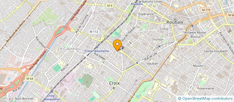 localisation de l'entreprise MADAME VALERIE BUSTIN  CROIX