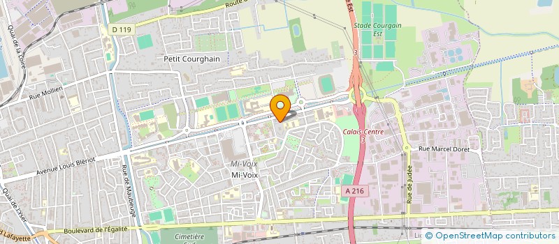 localisation de l'entreprise MADAME VALERIE CABANIE  CALAIS