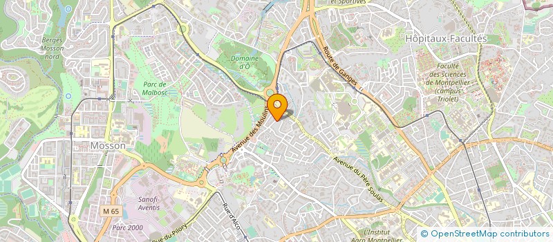 localisation de l'entreprise MADAME VALERIE CABETICH  MONTPELLIER