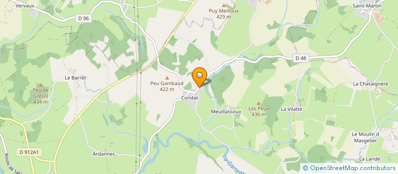 localisation de l'entreprise MADAME VALERIE CAILLAUD  LE GRAND-BOURG