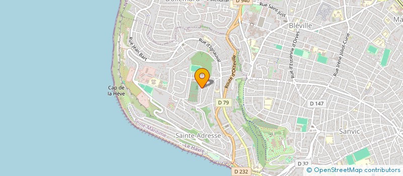 localisation de l'entreprise MADAME VALERIE CAILLOT  SAINTE-ADRESSE