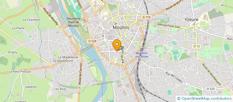 localisation de l'entreprise MADAME VALERIE CALISE  MOULINS