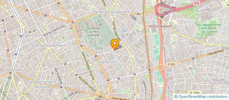 localisation de l'entreprise MADAME VALERIE CALMON  PARIS