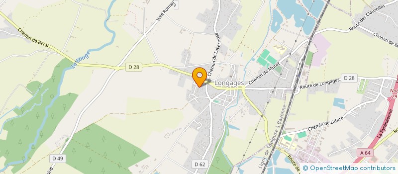 localisation de l'entreprise MADAME VALERIE CALVEL  LONGAGES