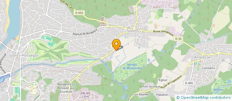 localisation de l'entreprise MADAME VALERIE CAMBIER  SOORTS-HOSSEGOR