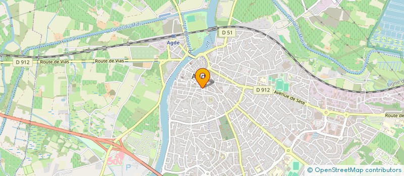 localisation de l'entreprise MADAME VALERIE CAMPAGNOLA  AGDE