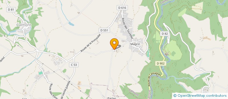 localisation de l'entreprise MADAME VALERIE CAMPOBELLO  CALMONT