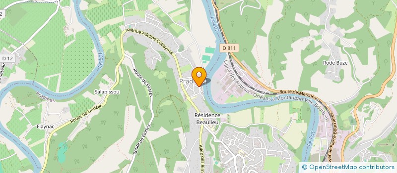 localisation de l'entreprise MADAME VALERIE CANOINE  PRADINES