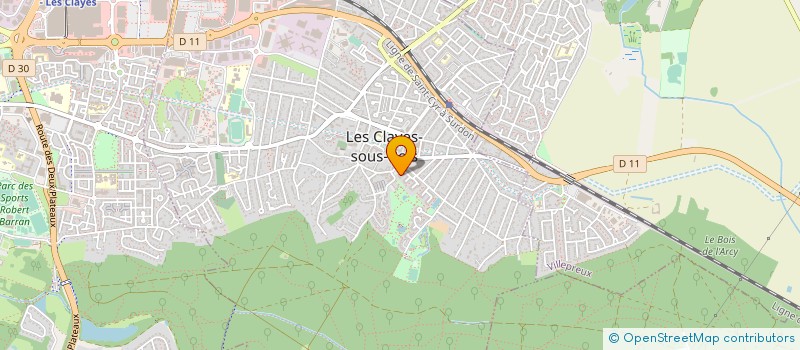 localisation de l'entreprise MADAME VALERIE CANTALOUBE à LES CLAYES-SOUS-BOIS