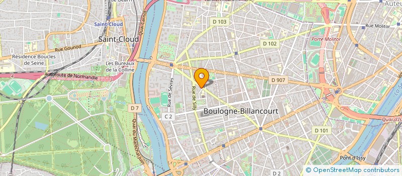 localisation de l'entreprise MADAME VALERIE CAPPE DE BAILLON  BOULOGNE-BILLANCOURT