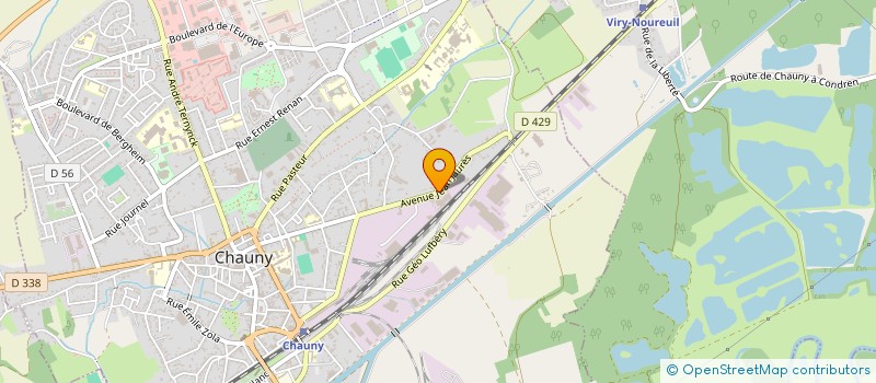 localisation de l'entreprise MADAME VALERIE CARDACI  CHAUNY