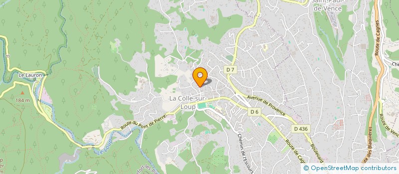 localisation de l'entreprise MADAME VALERIE CARLIER  LA COLLE-SUR-LOUP