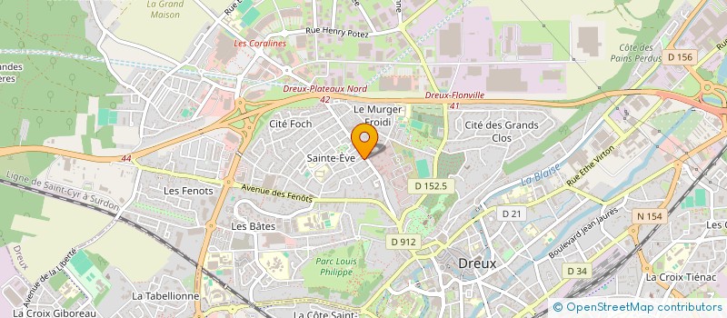 localisation de l'entreprise MADAME VALERIE CARON à DREUX