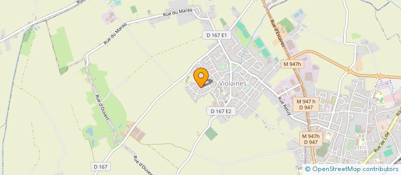 localisation de l'entreprise MADAME VALERIE CARPENTIER  VIOLAINES