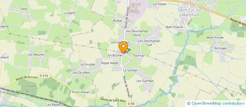 localisation de l'entreprise MADAME VALERIE CARVALHO à SAINT-CYR-SUR-MENTHON