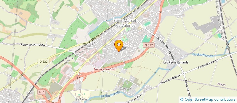 localisation de l'entreprise MADAME VALERIE CASO  SAINT-MARCEL-LES-VALENCE