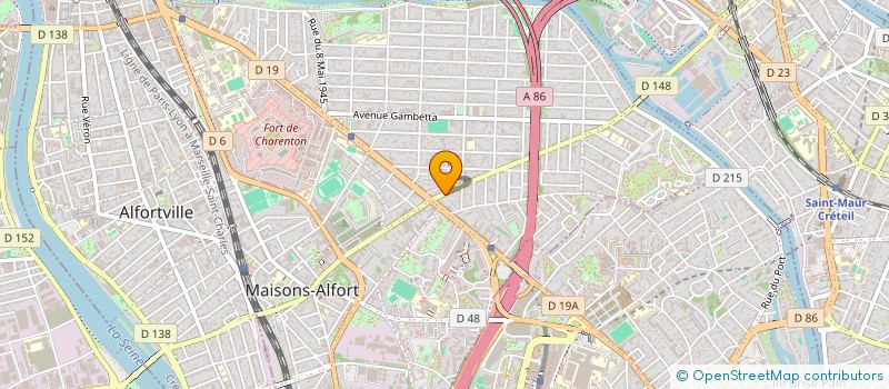 localisation de l'entreprise MADAME VALERIE CASPAR  MAISONS-ALFORT