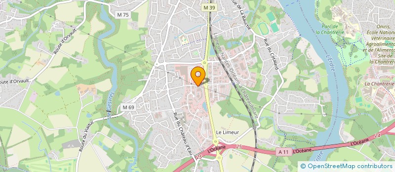 localisation de l'entreprise MADAME VALERIE CASTAING à LA CHAPELLE-SUR-ERDRE