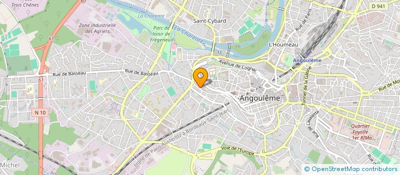 localisation de l'entreprise MADAME VALERIE CASTEIGT à ANGOULEME