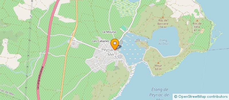 localisation de l'entreprise MADAME VALERIE CASTELIN  PEYRIAC DE MER