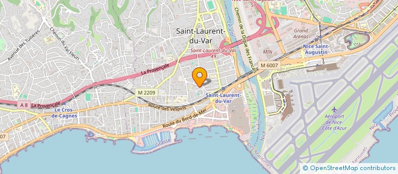 localisation de l'entreprise MADAME VALERIE CASTEX à SAINT LAURENT DU VAR