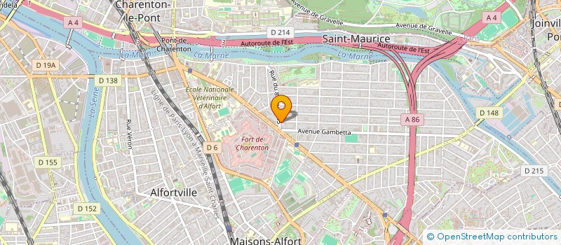 localisation de l'entreprise MADAME VALERIE CAT  MAISONS-ALFORT