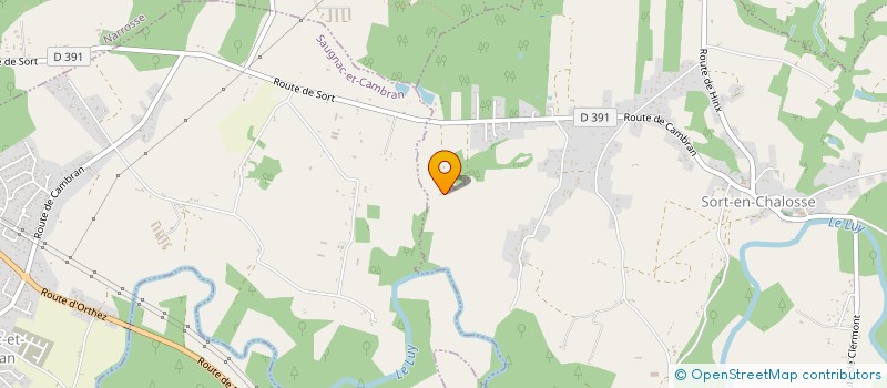 localisation de l'entreprise MADAME VALERIE CAULES  SORT-EN-CHALOSSE