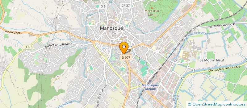localisation de l'entreprise MADAME VALERIE CAUVIN à MANOSQUE