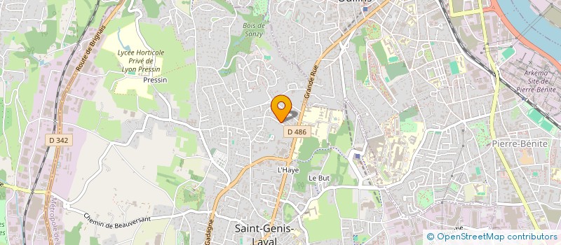 localisation de l'entreprise MADAME VALERIE CAVAGLIA  SAINT-GENIS-LAVAL