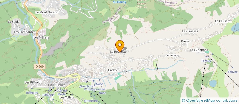 localisation de l'entreprise MADAME VALERIE CAVAGNOUD à LA CLUSAZ