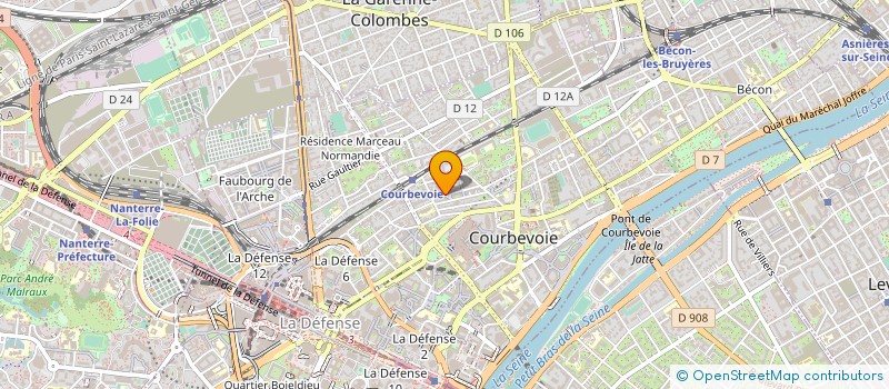 localisation de l'entreprise MADAME VALERIE CAYLA à COURBEVOIE
