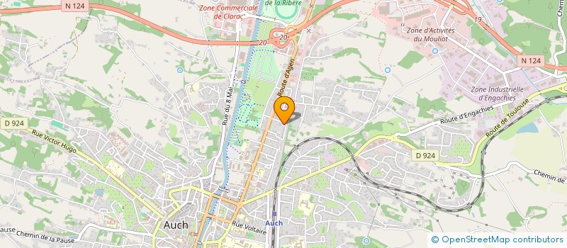 localisation de l'entreprise MADAME VALERIE CAZAUX  AUCH