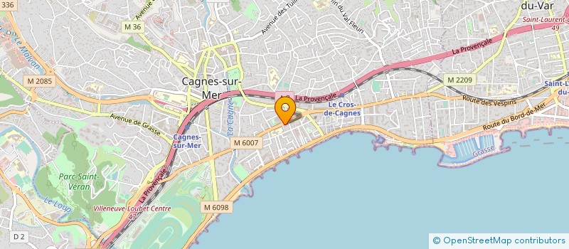 localisation de l'entreprise MADAME VALERIE CEBE à CAGNES-SUR-MER
