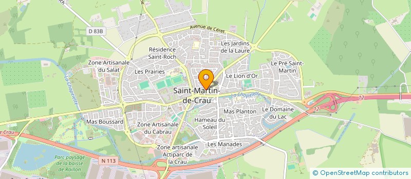 localisation de l'entreprise MADAME VALERIE CHABERNAUD à SAINT-MARTIN-DE-CRAU
