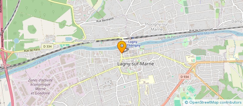 localisation de l'entreprise MADAME VALERIE CHADENIER  LAGNY-SUR-MARNE