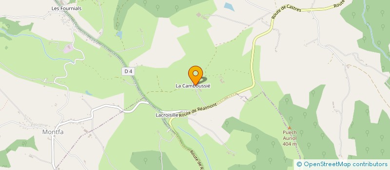 localisation de l'entreprise MADAME VALERIE CHAFRAIX  MONTREDON-LABESSONNIE