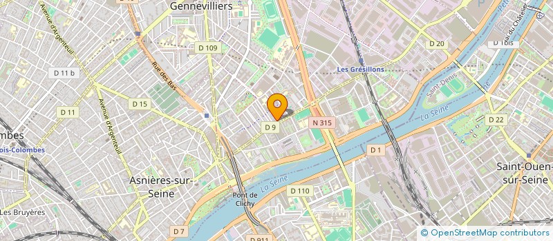 localisation de l'entreprise MADAME VALERIE CHAHER à GENNEVILLIERS